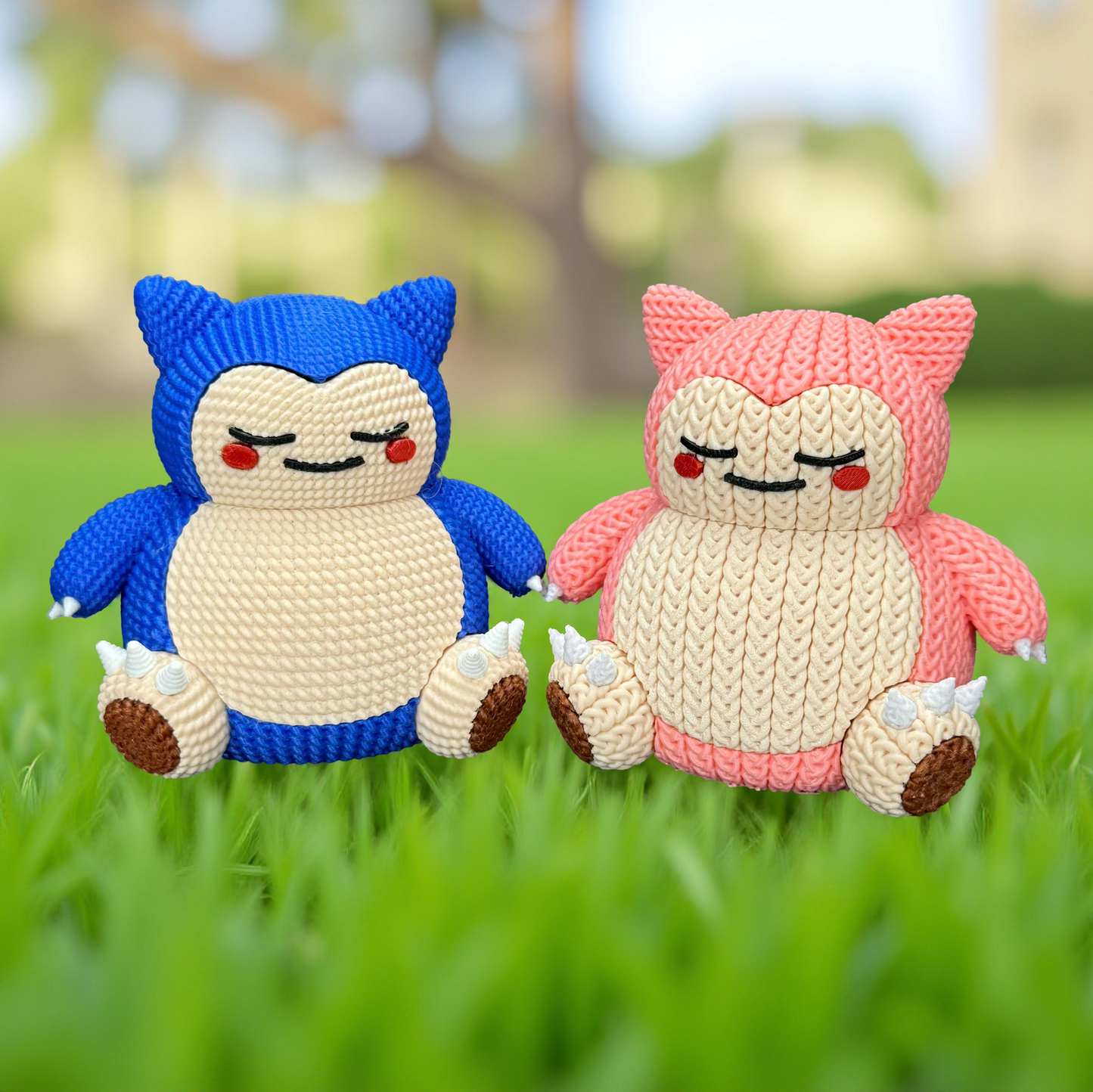 Knitted Sleepy Giant – Cozy Monster Fanart Figur Whale 3D Studio