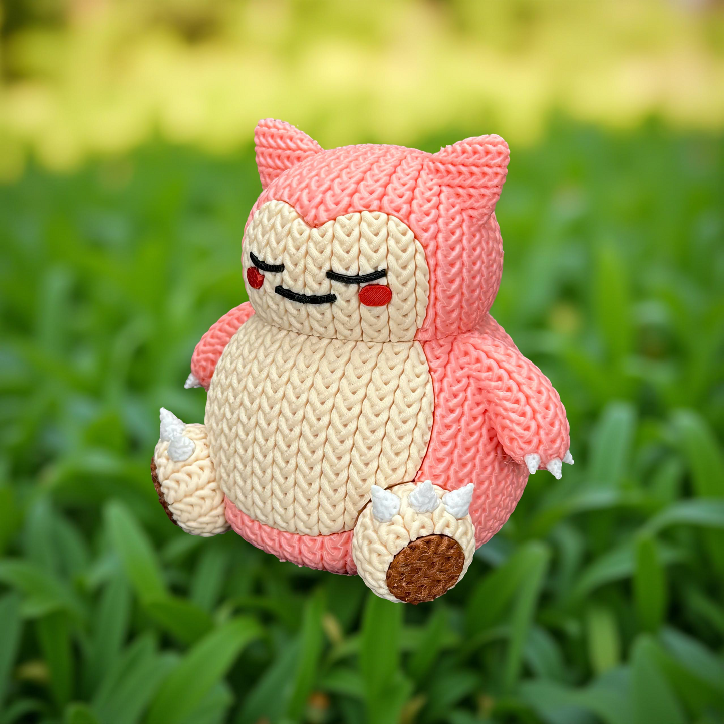 Knitted Sleepy Giant – Cozy Monster Fanart Figur Whale 3D Studio