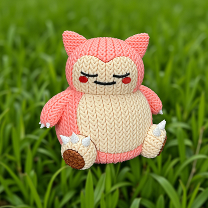 Knitted Sleepy Giant – Cozy Monster Fanart Figur Whale 3D Studio