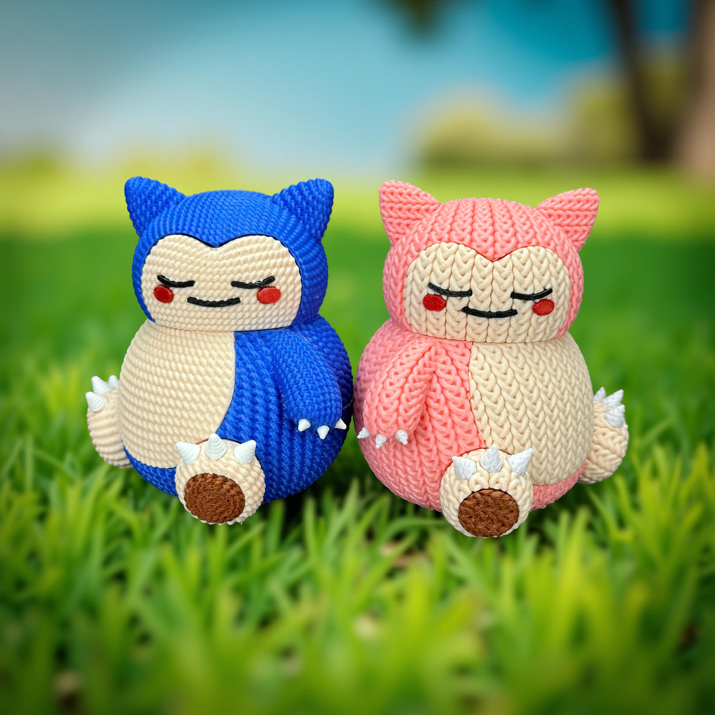 Knitted Sleepy Giant – Cozy Monster Fanart Figur Whale 3D Studio