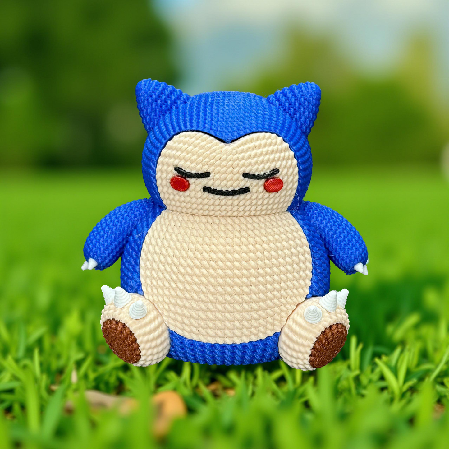Knitted Sleepy Giant – Cozy Monster Fanart Figur Whale 3D Studio