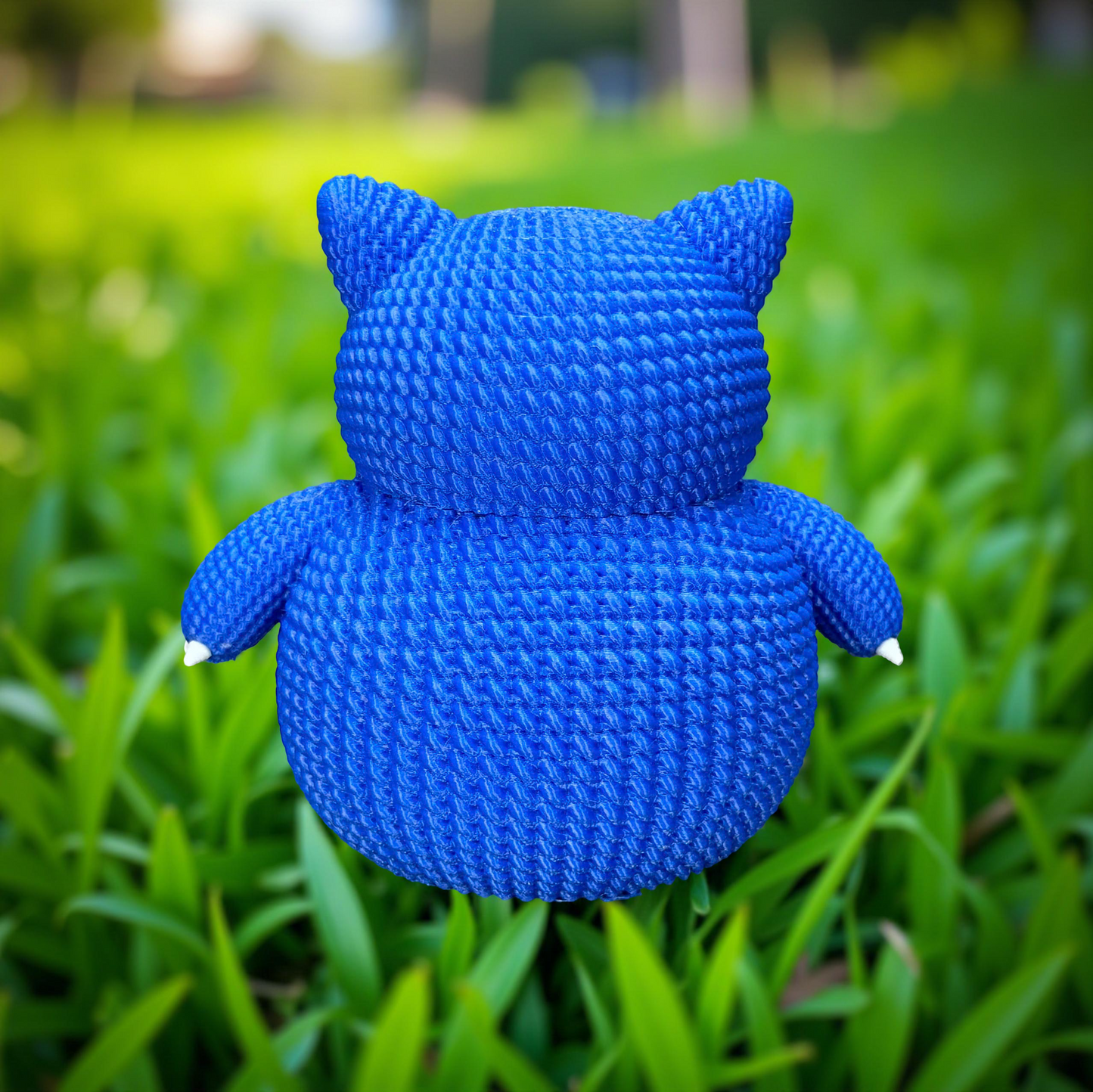 Knitted Sleepy Giant – Cozy Monster Fanart Figur Whale 3D Studio