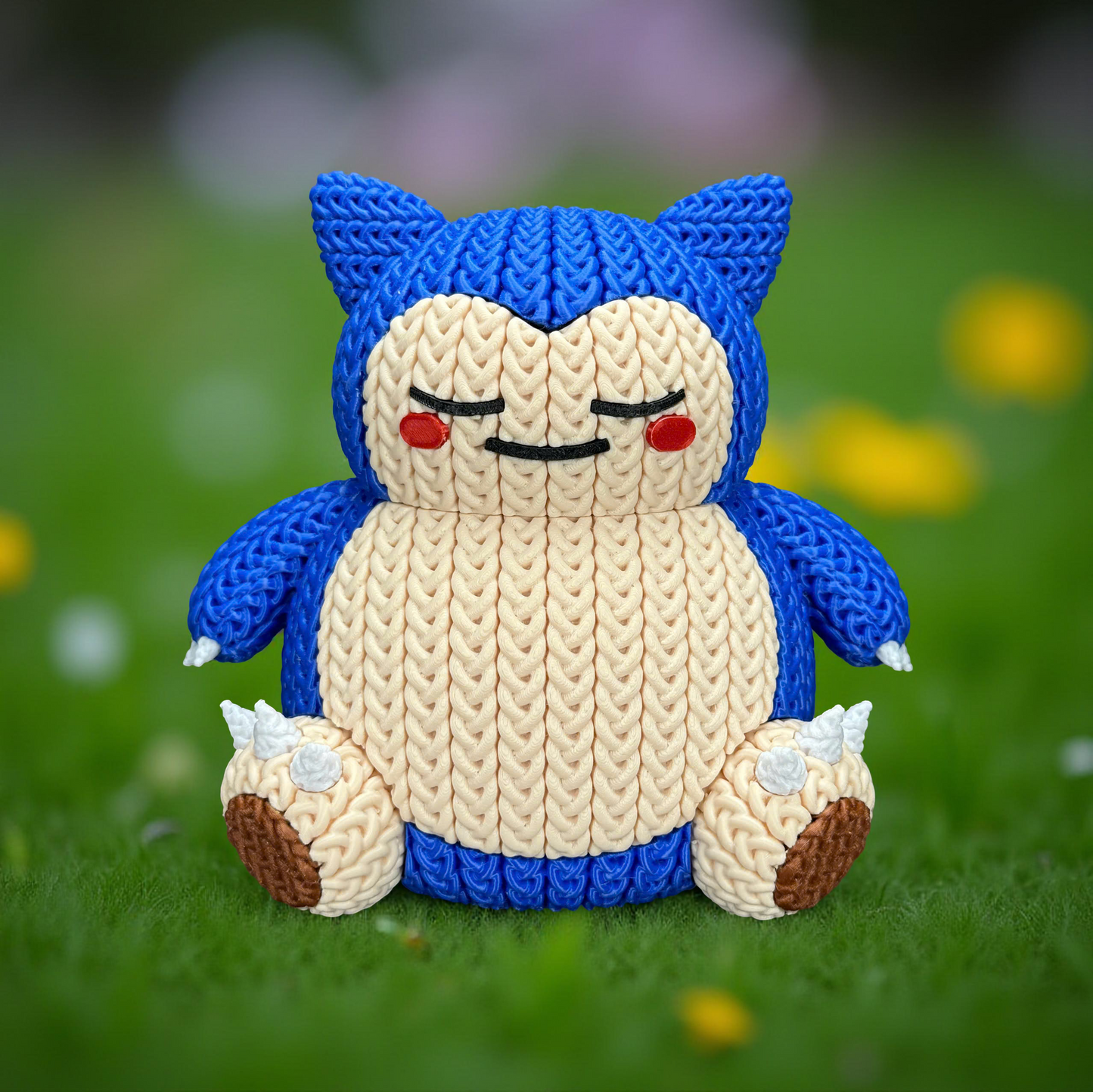 Knitted Sleepy Giant – Cozy Monster Fanart Figur Whale 3D Studio