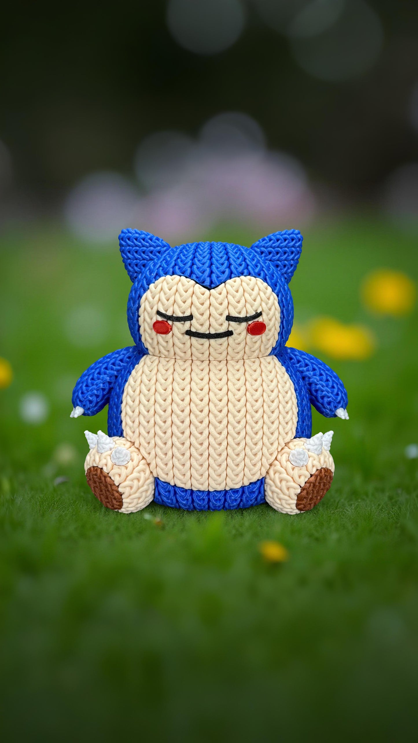 Knitted Sleepy Giant – Cozy Monster Fanart Figur Whale 3D Studio