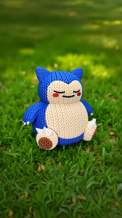 Knitted Sleepy Giant – Cozy Monster Fanart Figur Whale 3D Studio