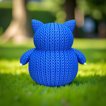 Knitted Sleepy Giant – Cozy Monster Fanart Figur Whale 3D Studio