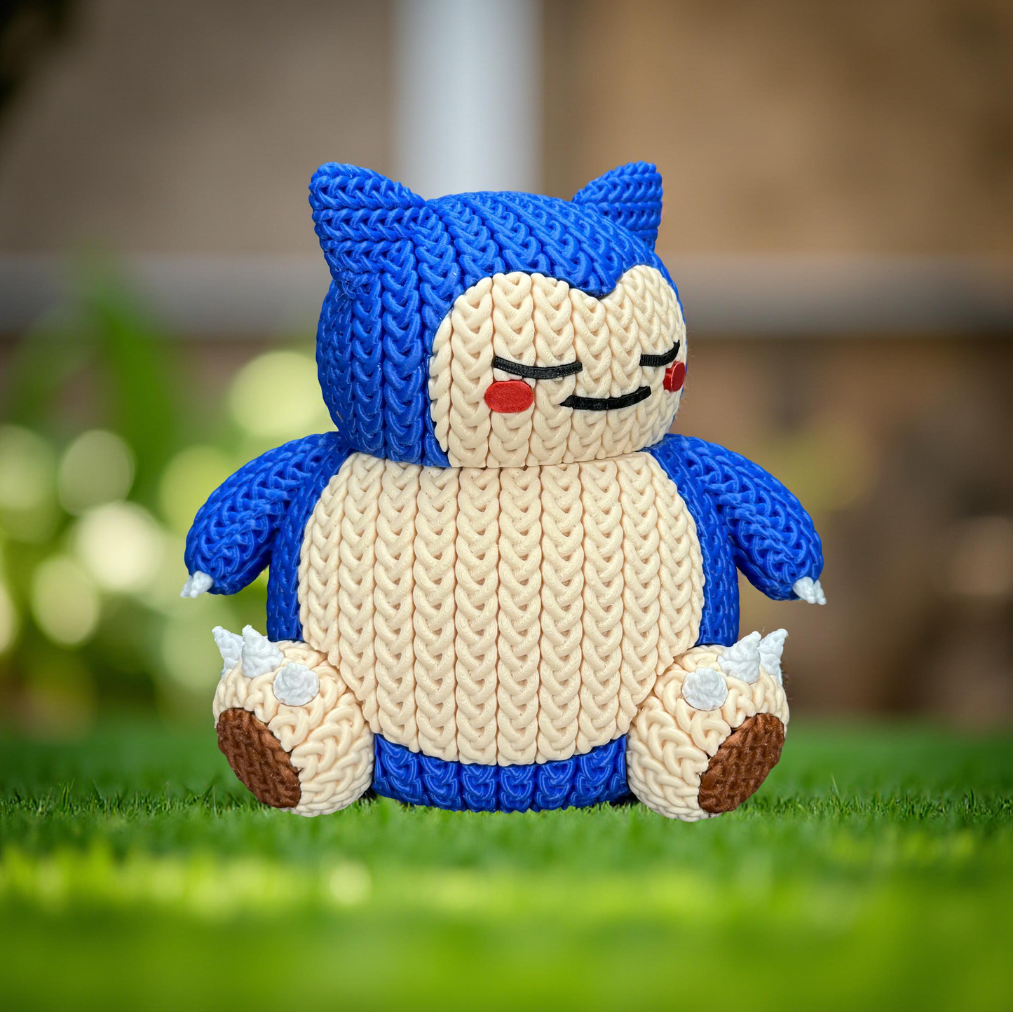 Knitted Sleepy Giant – Cozy Monster Fanart Figur Whale 3D Studio