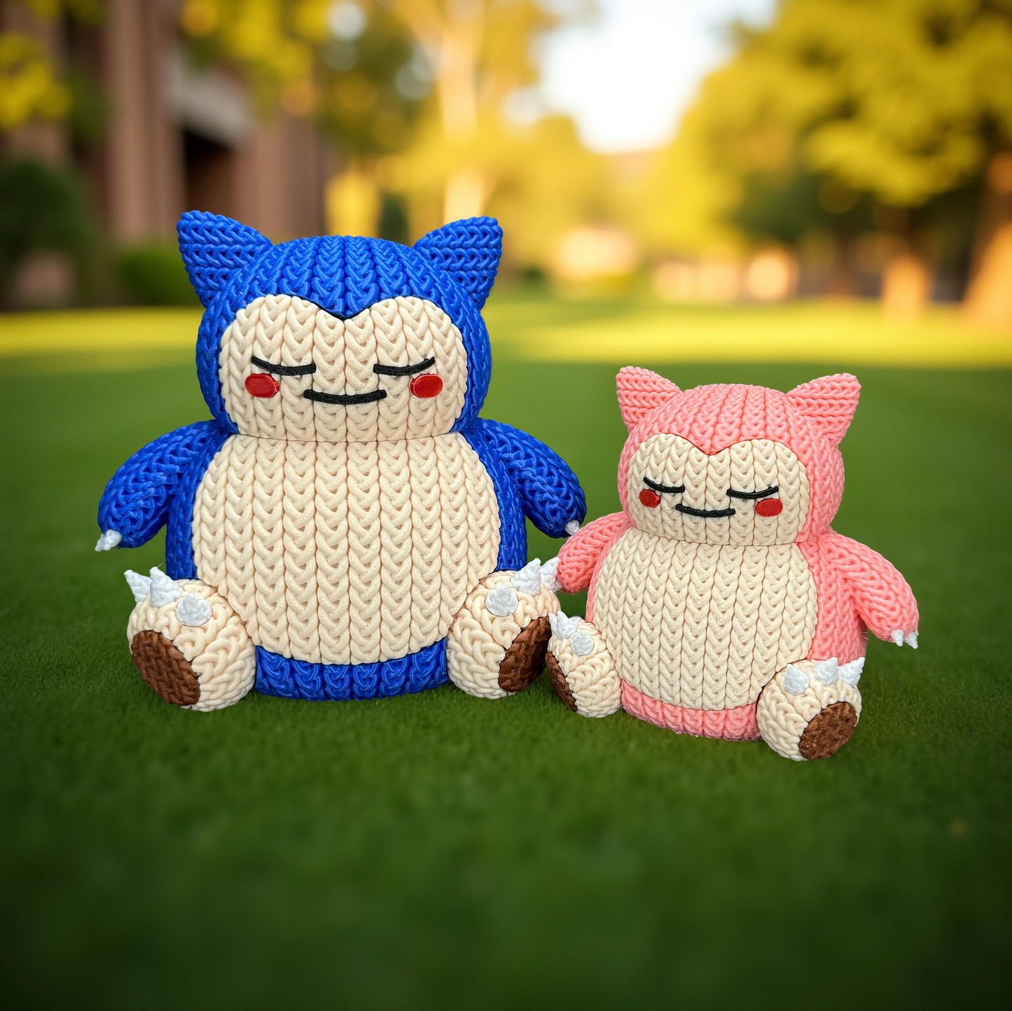 Knitted Sleepy Giant – Cozy Monster Fanart Figur Whale 3D Studio