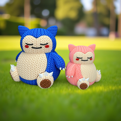 Knitted Sleepy Giant – Cozy Monster Fanart Figur Whale 3D Studio