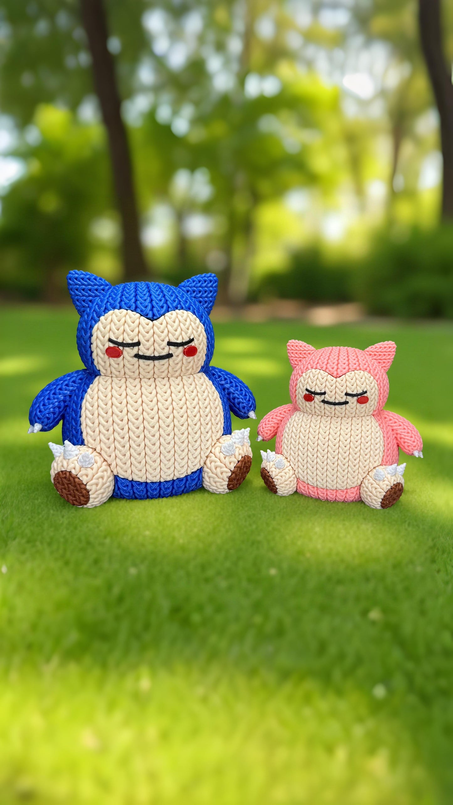 Knitted Sleepy Giant – Cozy Monster Fanart Figur Whale 3D Studio