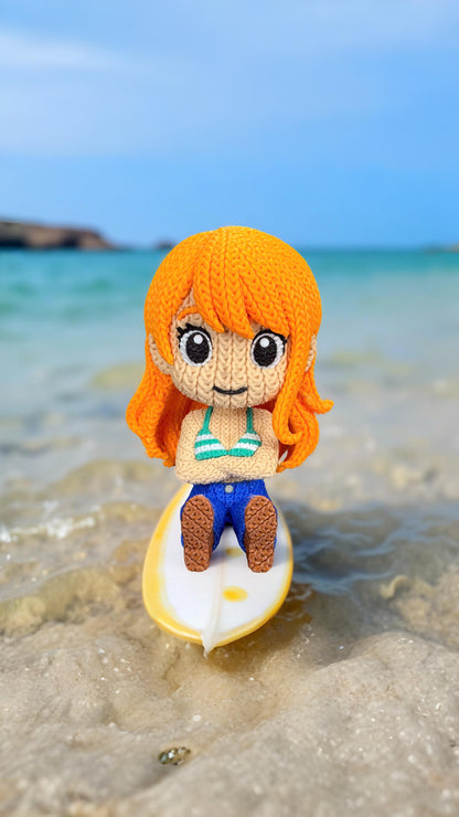 Knitted Ocean Navigator – Cozy Anime Fanart Figur Whale 3D Studio