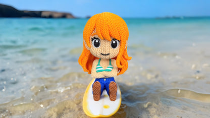 Knitted Ocean Navigator – Cozy Anime Fanart Figur Whale 3D Studio