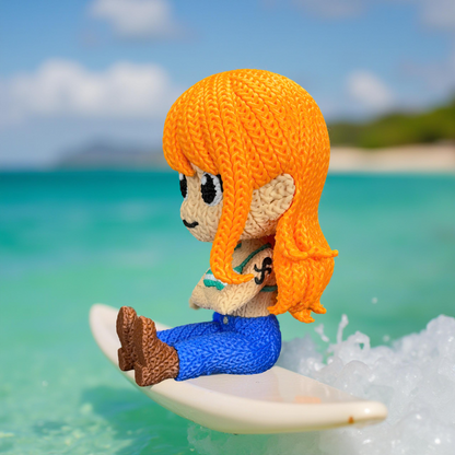 Knitted Ocean Navigator – Cozy Anime Fanart Figur Whale 3D Studio