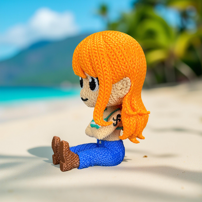 Knitted Ocean Navigator – Cozy Anime Fanart Figur Whale 3D Studio