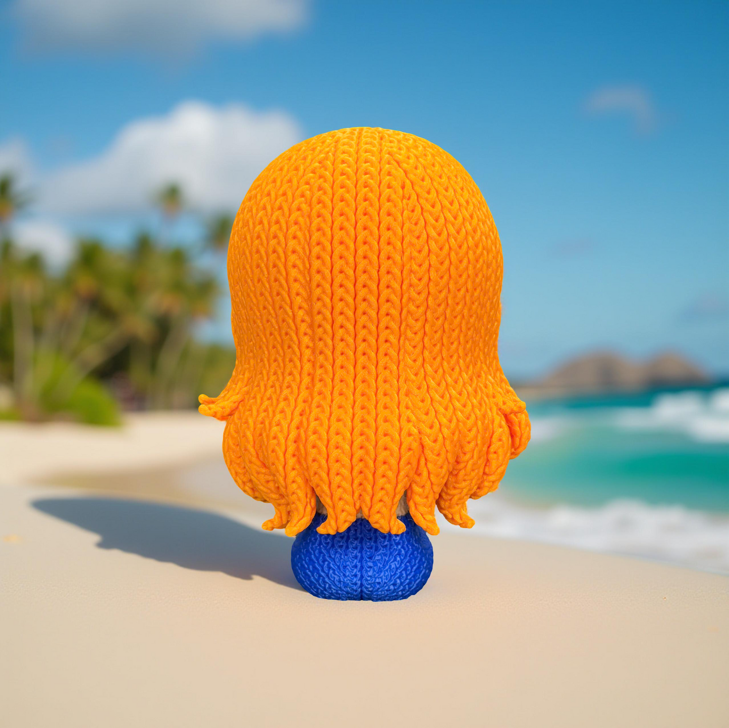 Knitted Ocean Navigator – Cozy Anime Fanart Figur Whale 3D Studio