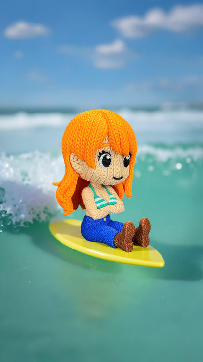 Knitted Ocean Navigator – Cozy Anime Fanart Figur Whale 3D Studio