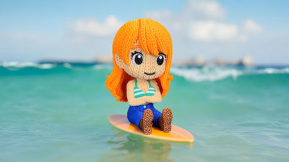 Knitted Ocean Navigator – Cozy Anime Fanart Figur Whale 3D Studio