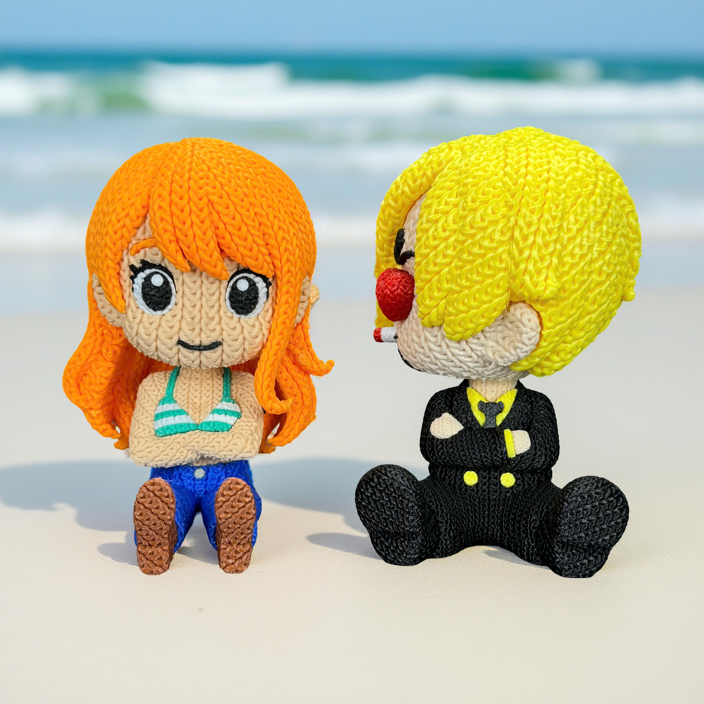 Knitted Ocean Navigator – Cozy Anime Fanart Figur Whale 3D Studio