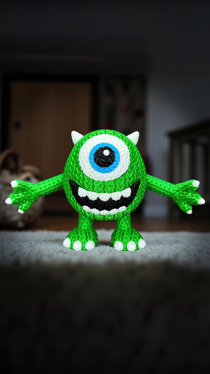 Knitted One-Eye Jokester – Cozy Monster Fanart Figur Whale 3D Studio