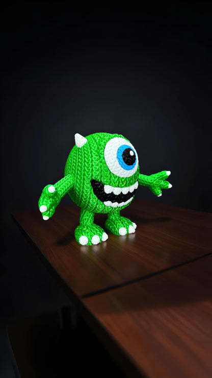 Knitted One-Eye Jokester – Cozy Monster Fanart Figur Whale 3D Studio