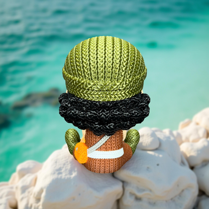 Knitted Sharpshooter Hero – Cozy Anime Fanart Figur Whale 3D Studio