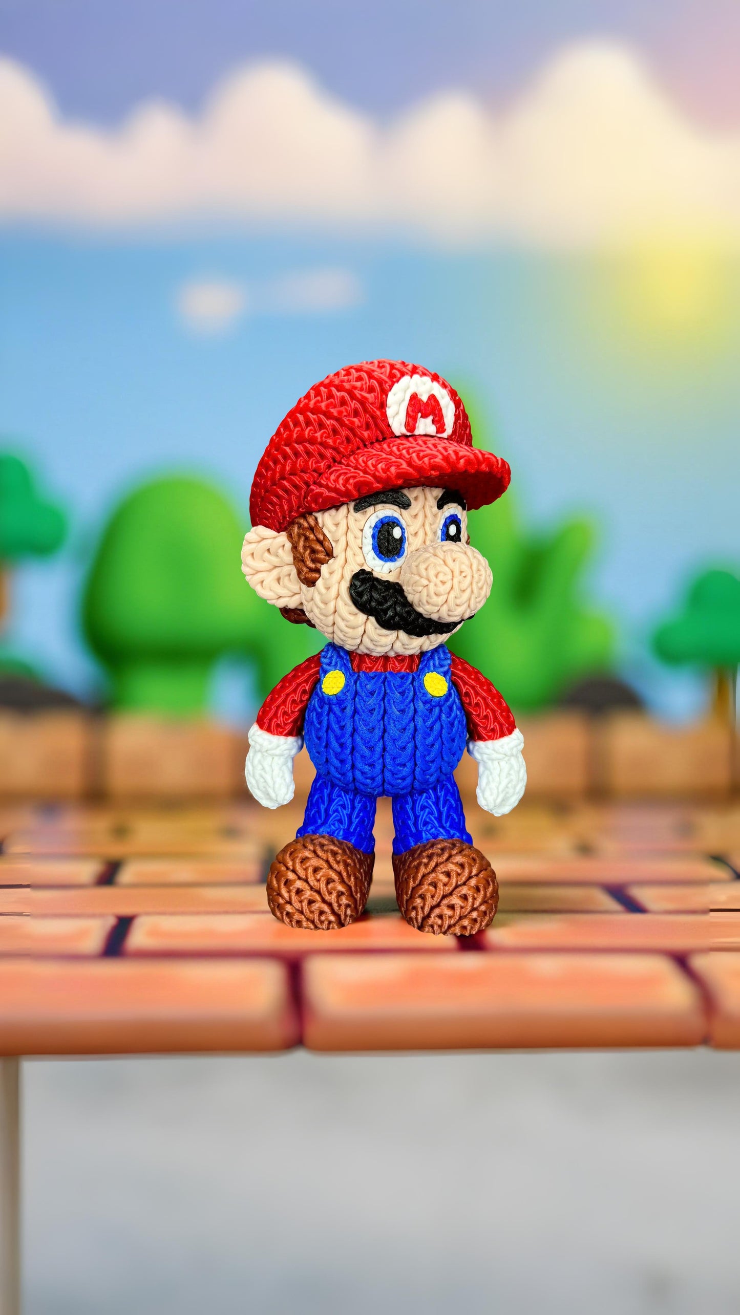 Knitted Platform Hero Set – Cozy Game Fanart Figur & Santa Edition Whale 3D Studio