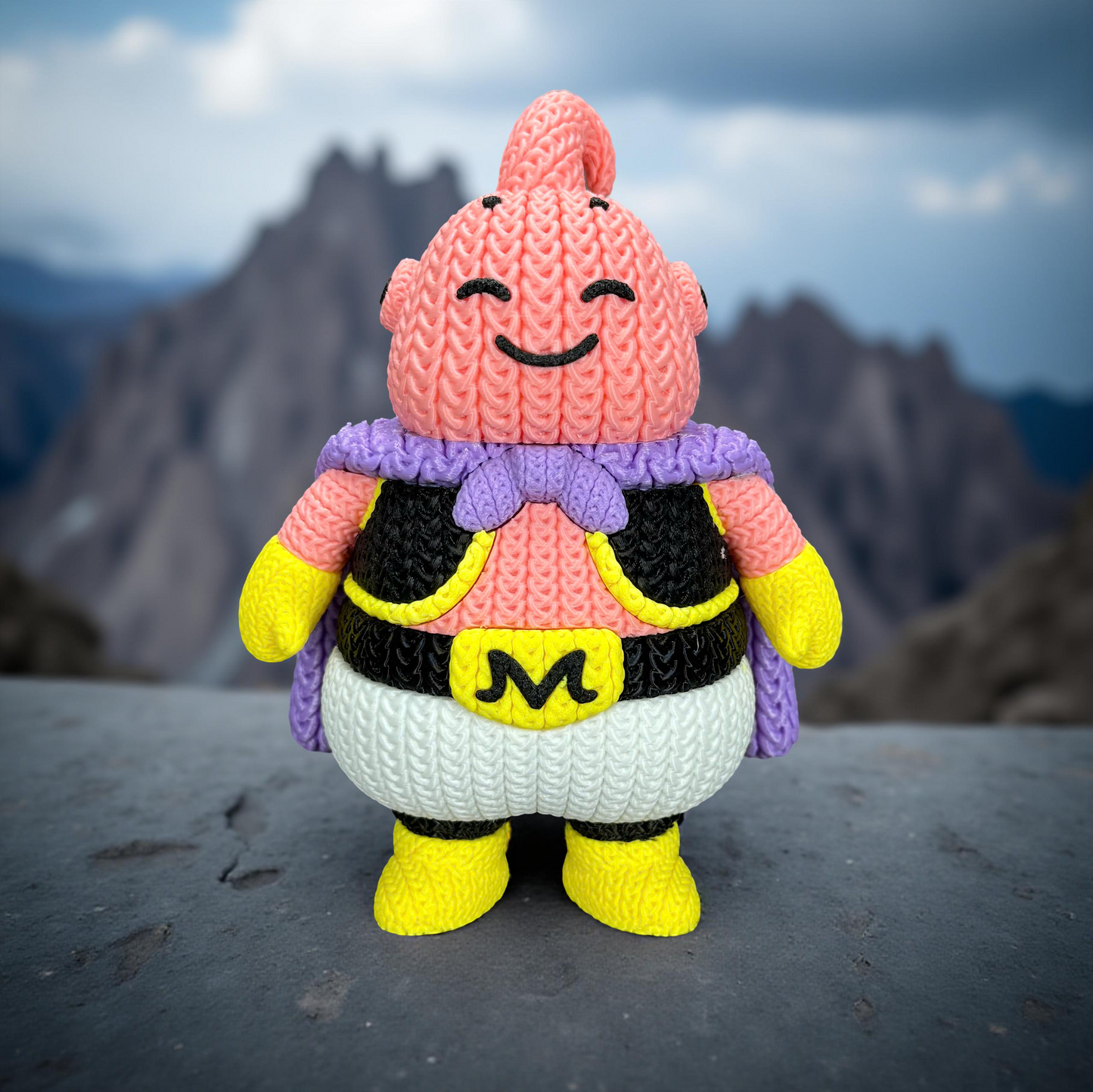 Knitted Candy Chaos Buddy – Cozy Anime Fanart Figur Whale 3D Studio