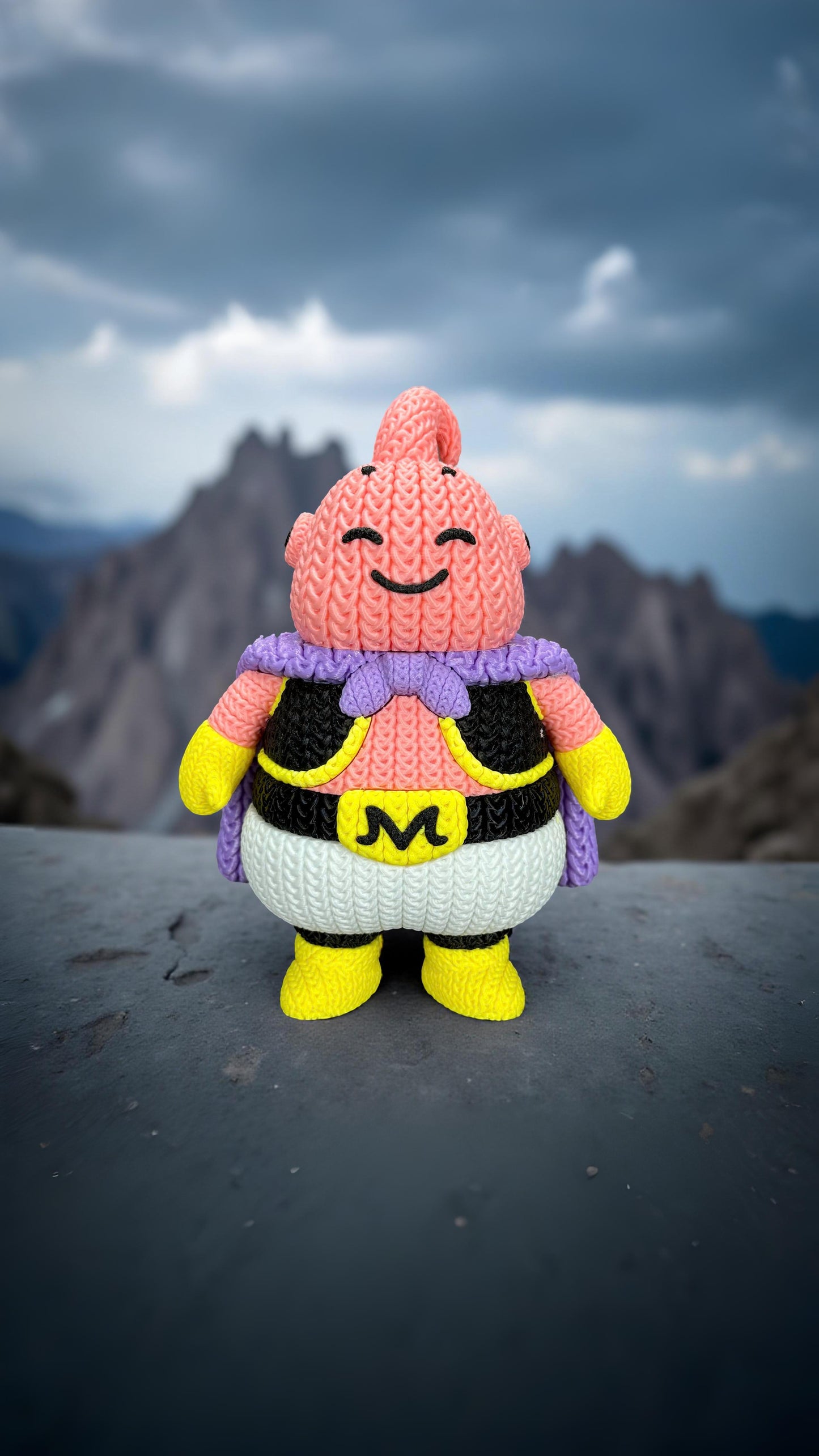 Knitted Candy Chaos Buddy – Cozy Anime Fanart Figur Whale 3D Studio