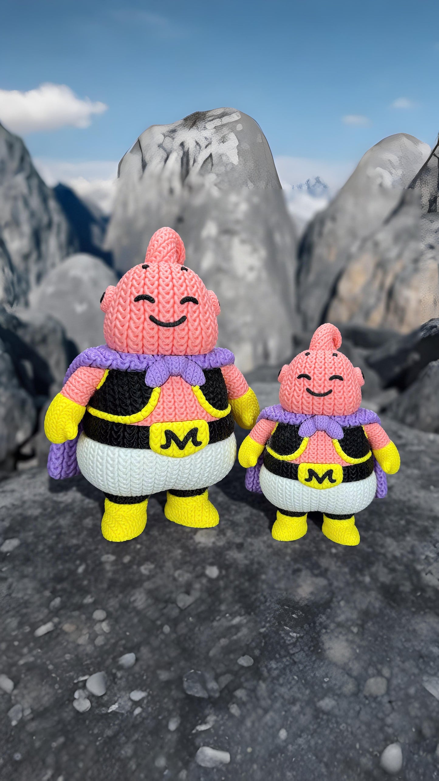 Knitted Candy Chaos Buddy – Cozy Anime Fanart Figur Whale 3D Studio