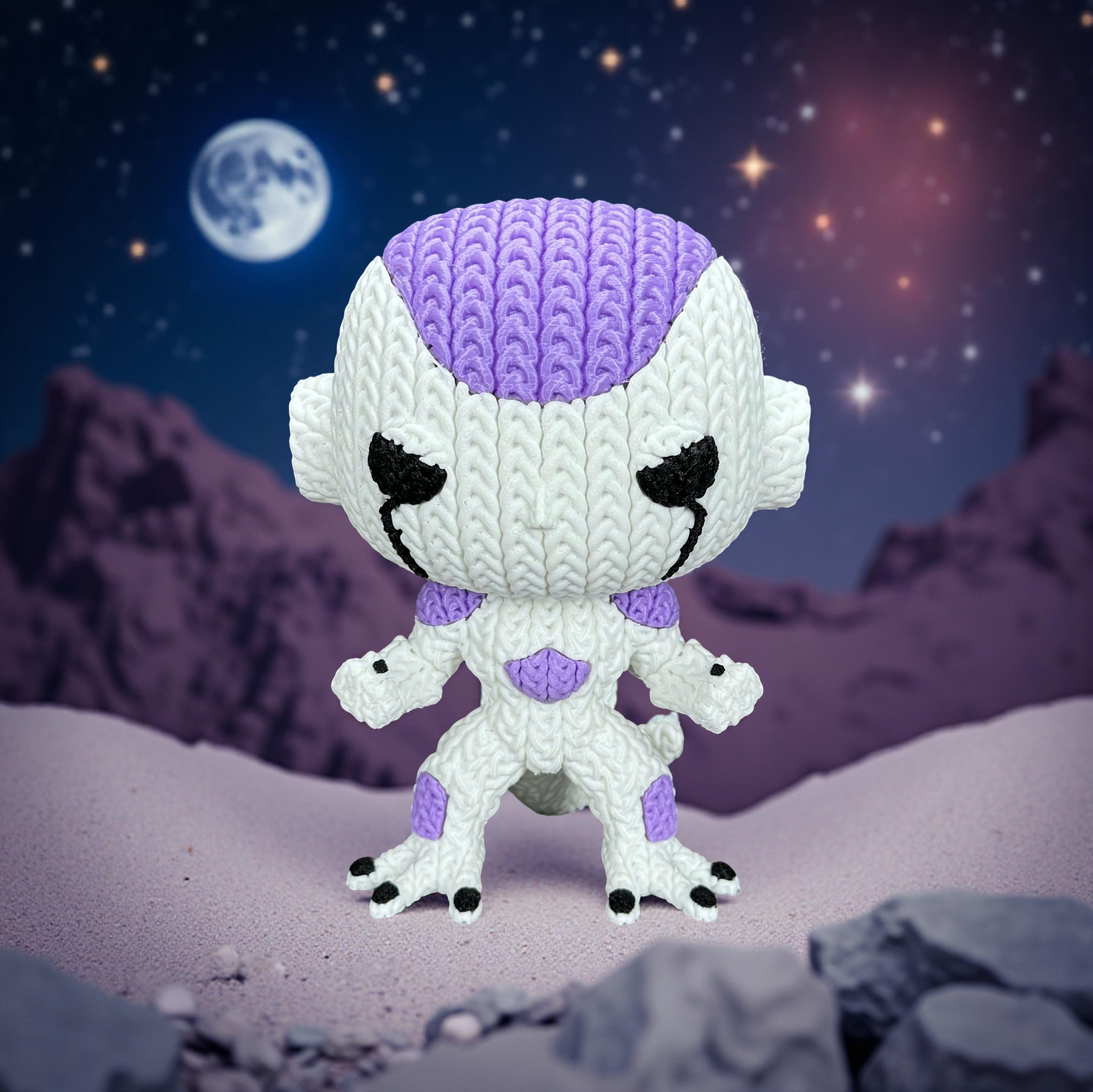Knitted Galactic Tyrant – Cozy Anime Fanart Figur Whale 3D Studio