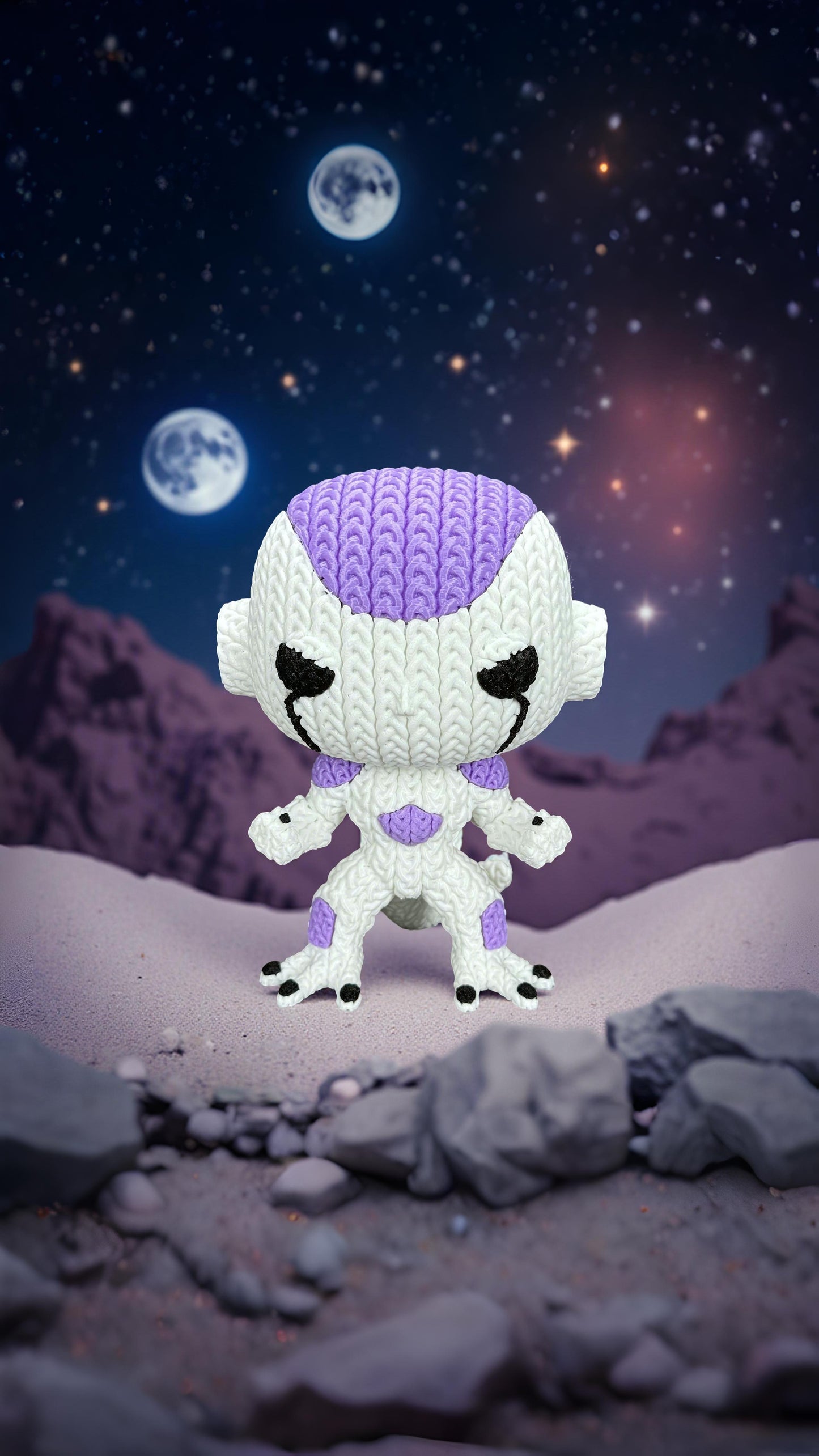 Knitted Galactic Tyrant – Cozy Anime Fanart Figur Whale 3D Studio