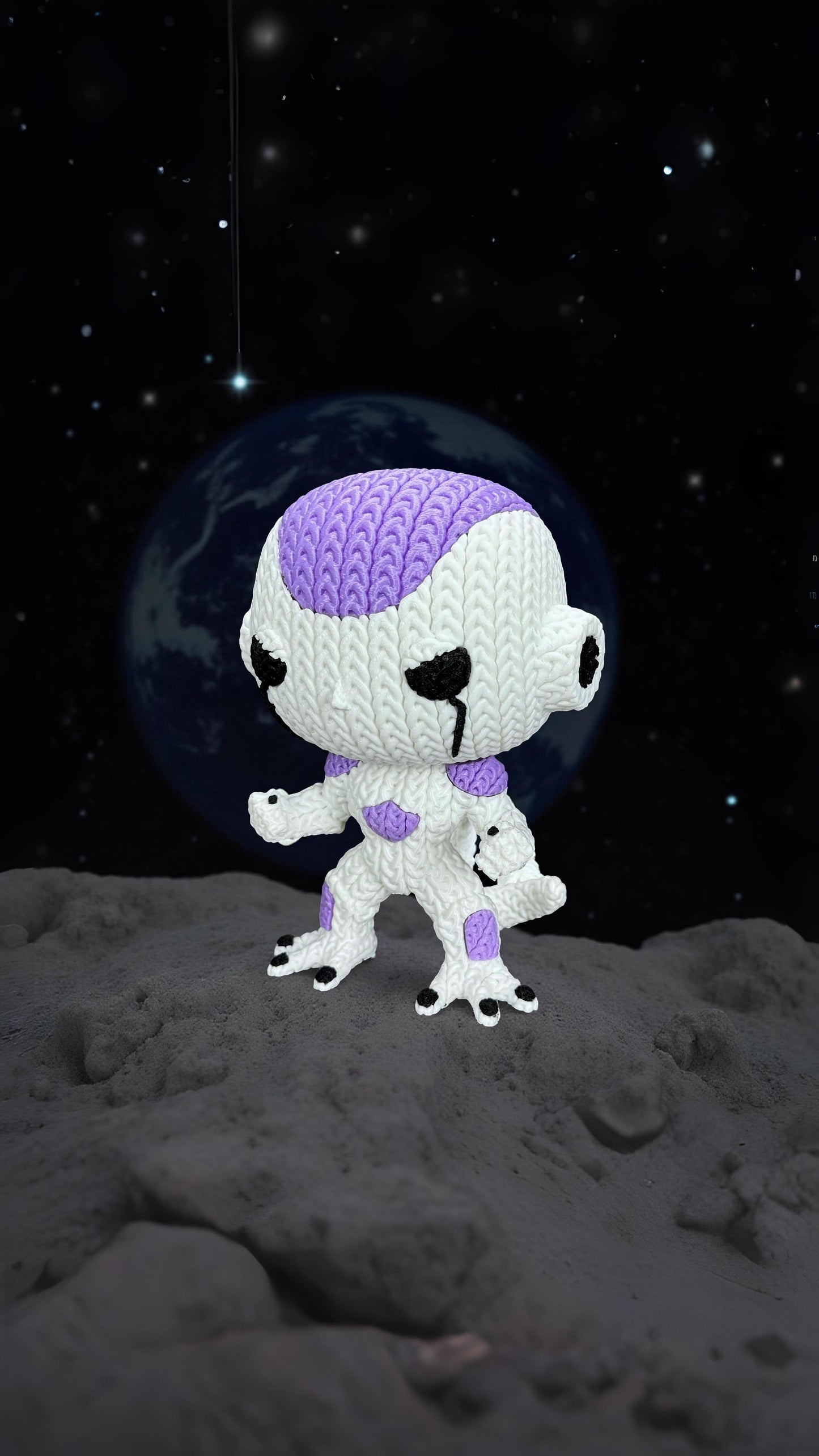 Knitted Galactic Tyrant – Cozy Anime Fanart Figur Whale 3D Studio