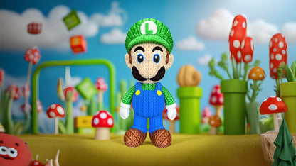 Knitted Green Hero Set – Cozy Game Fanart Figur & Santa Edition Whale 3D Studio