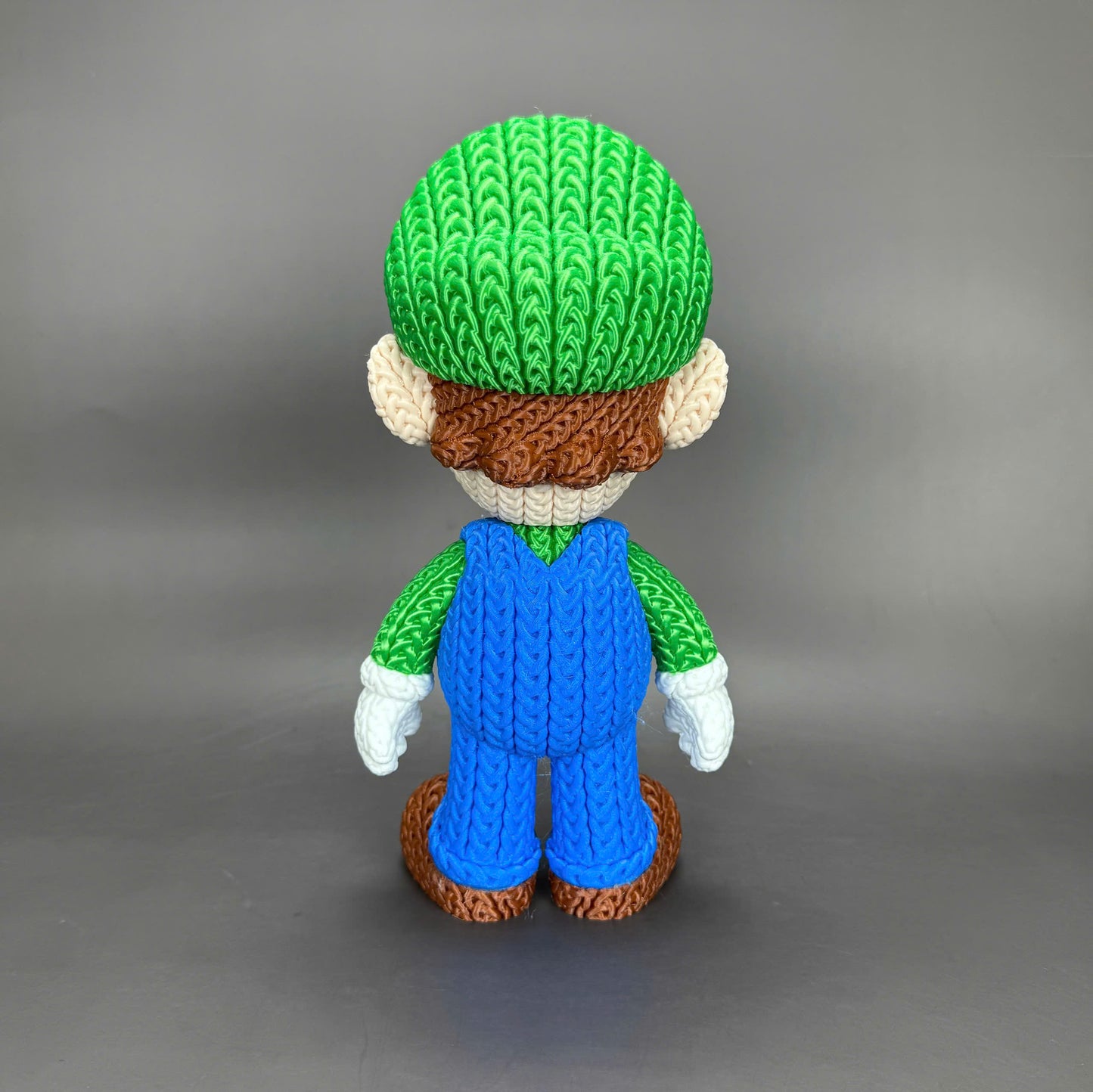 Knitted Green Hero Set – Cozy Game Fanart Figur & Santa Edition Whale 3D Studio