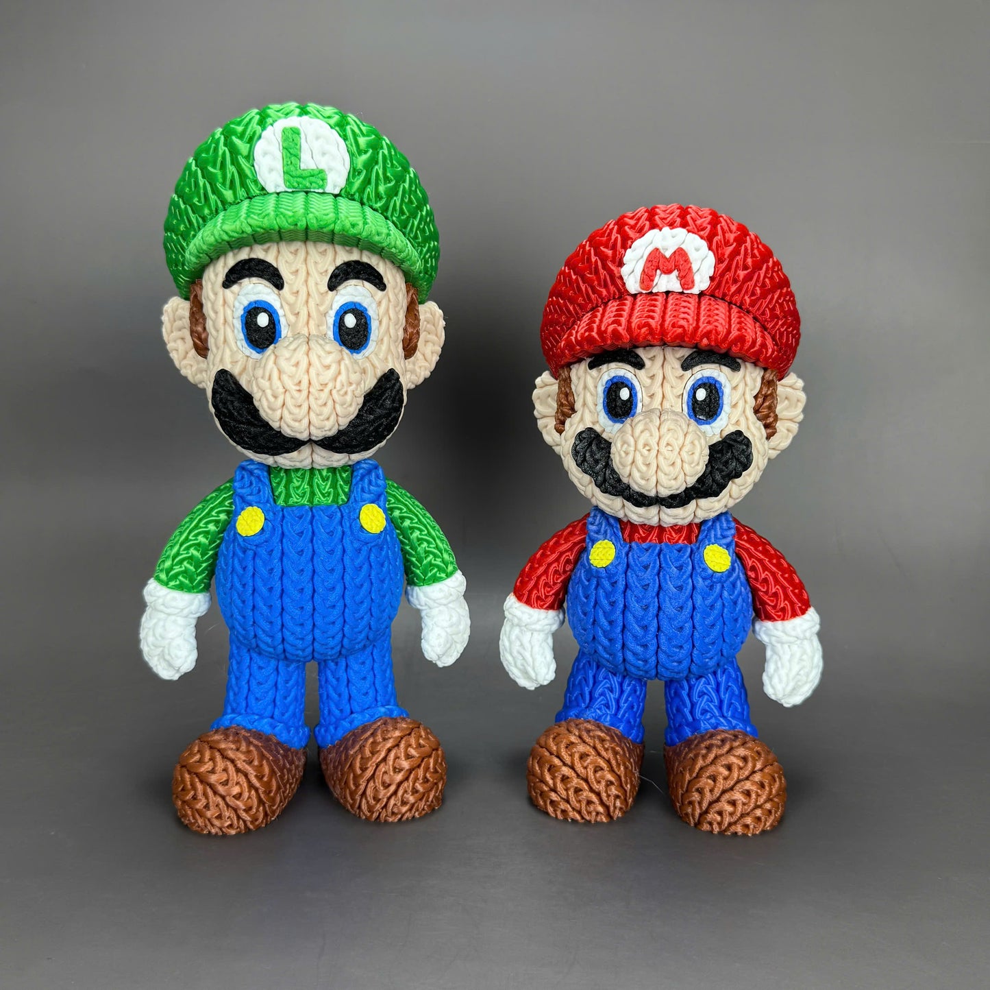 Knitted Green Hero Set – Cozy Game Fanart Figur & Santa Edition Whale 3D Studio