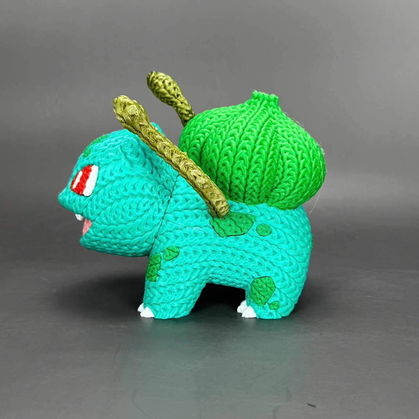 Knitted Plant Buddy – Cozy Monster Fanart Figur Whale 3D Studio