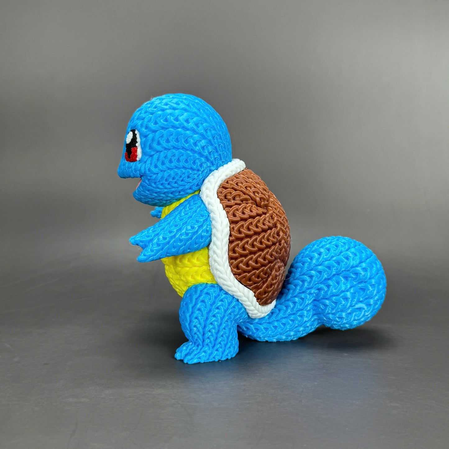 Knitted Water Turtle Buddy – Cozy Monster Fanart Figur Whale 3D Studio