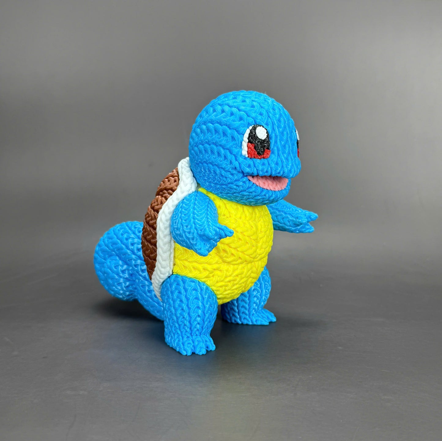 Knitted Water Turtle Buddy – Cozy Monster Fanart Figur Whale 3D Studio