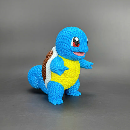 Knitted Water Turtle Buddy – Cozy Monster Fanart Figur Whale 3D Studio