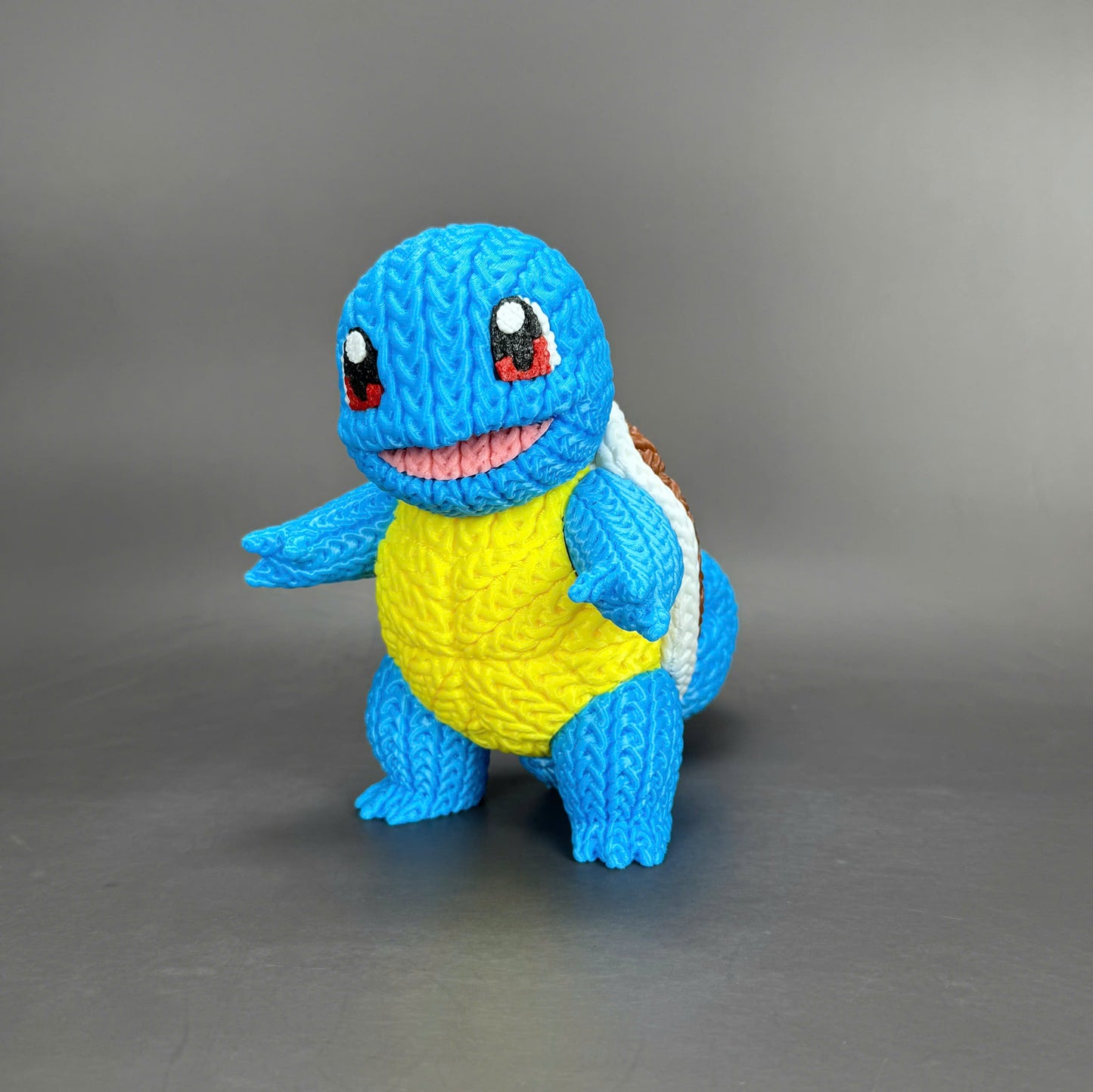 Knitted Water Turtle Buddy – Cozy Monster Fanart Figur Whale 3D Studio