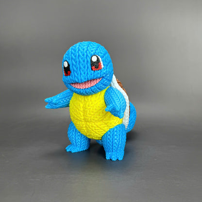 Knitted Water Turtle Buddy – Cozy Monster Fanart Figur Whale 3D Studio