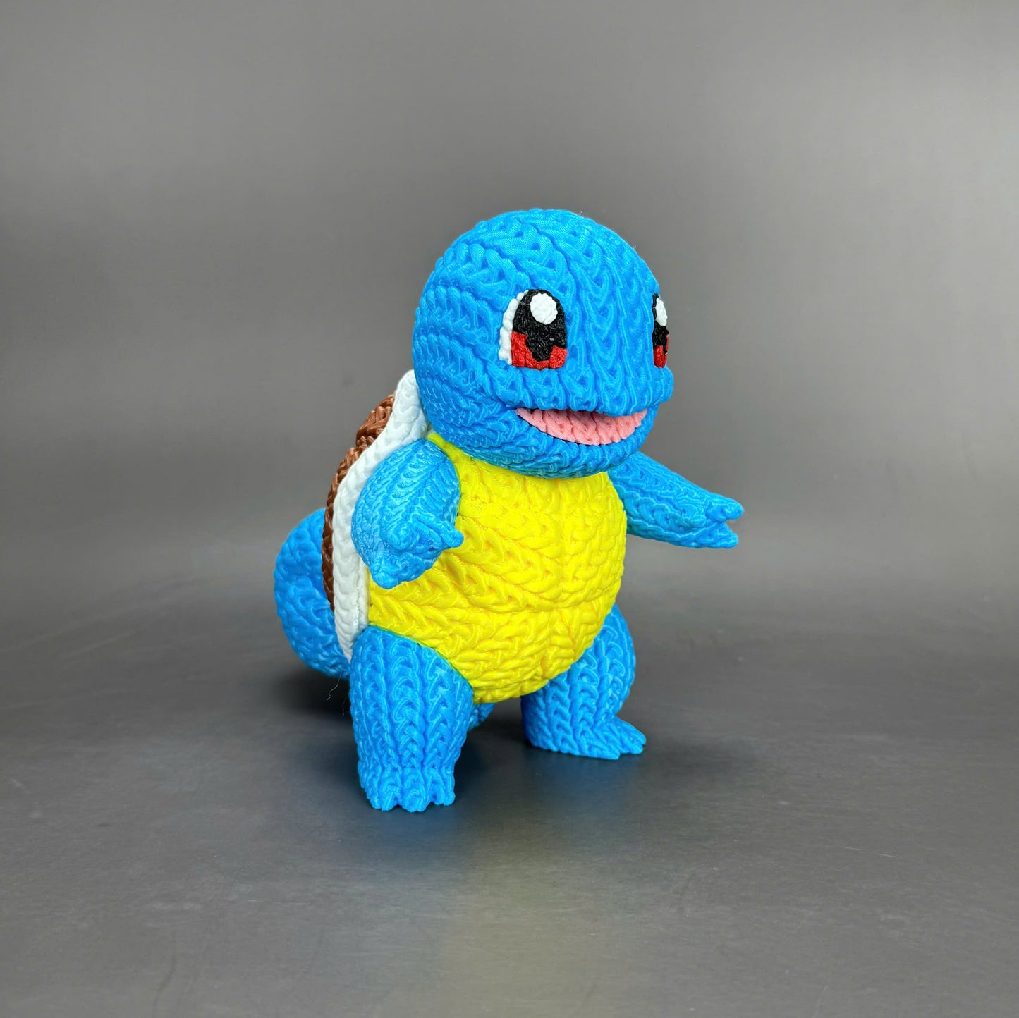 Knitted Water Turtle Buddy – Cozy Monster Fanart Figur Whale 3D Studio