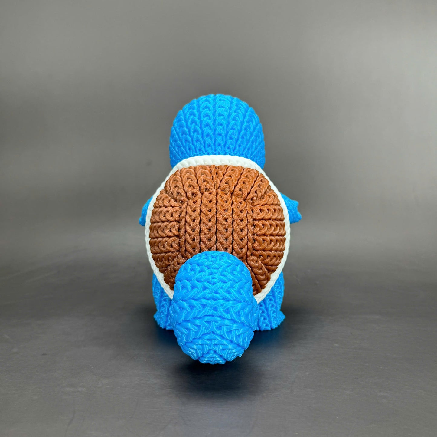 Knitted Water Turtle Buddy – Cozy Monster Fanart Figur Whale 3D Studio