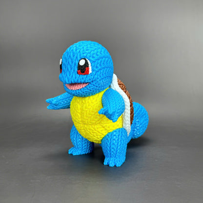 Knitted Water Turtle Buddy – Cozy Monster Fanart Figur Whale 3D Studio