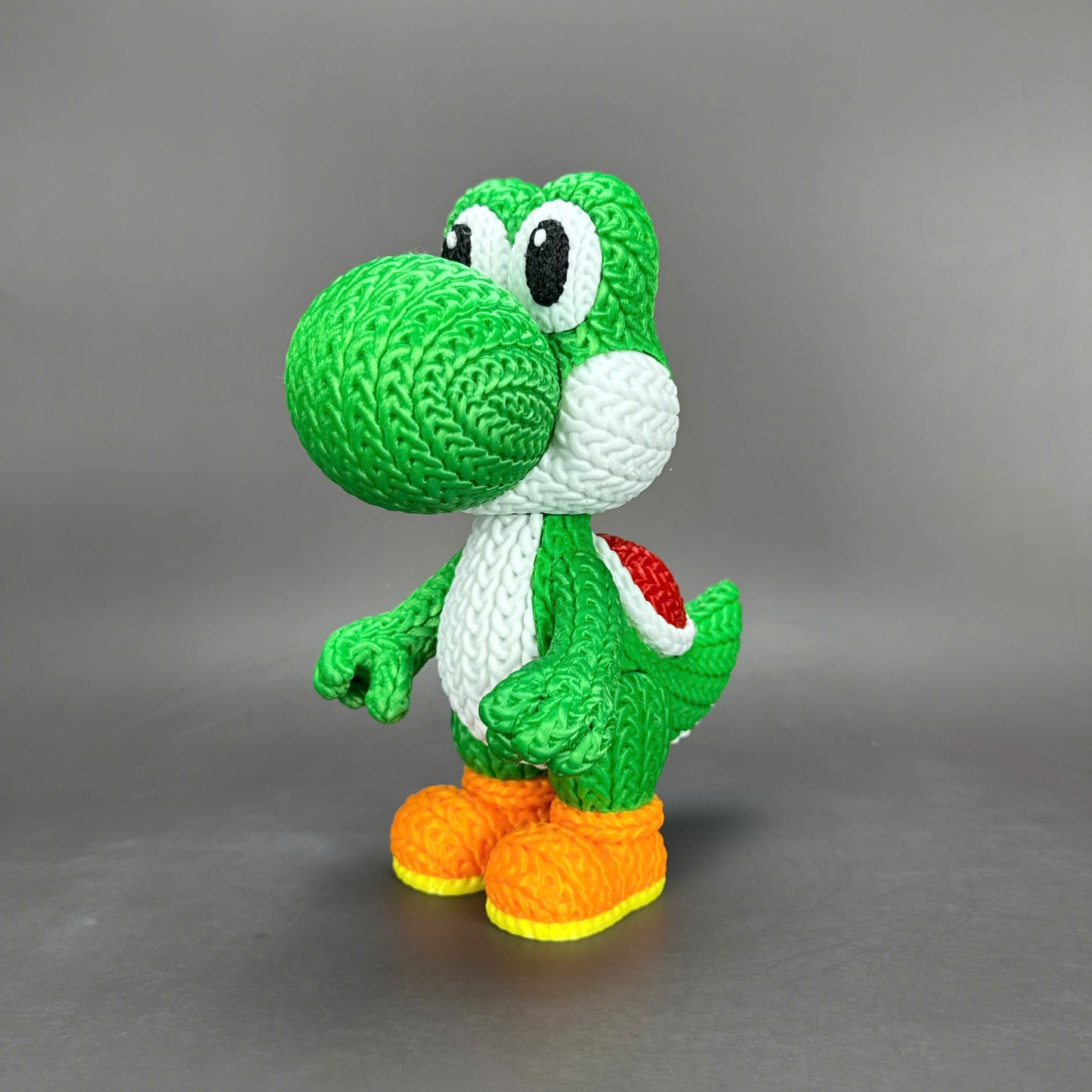 Knitted Dino Buddy – Cozy Game Fanart Figur Whale 3D Studio