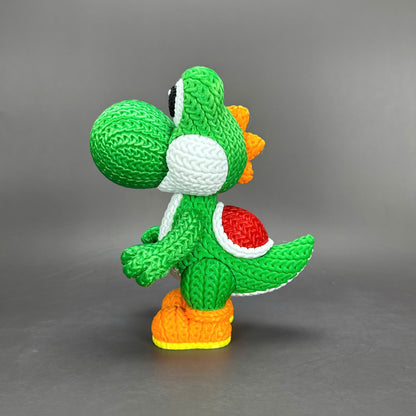 Knitted Dino Buddy – Cozy Game Fanart Figur Whale 3D Studio