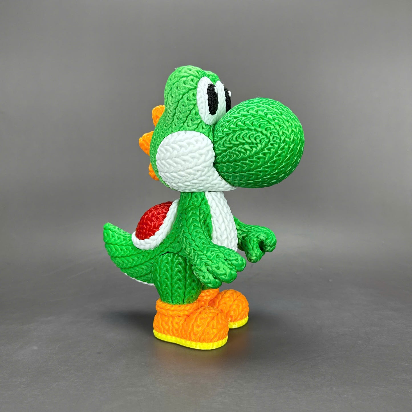 Knitted Dino Buddy – Cozy Game Fanart Figur Whale 3D Studio