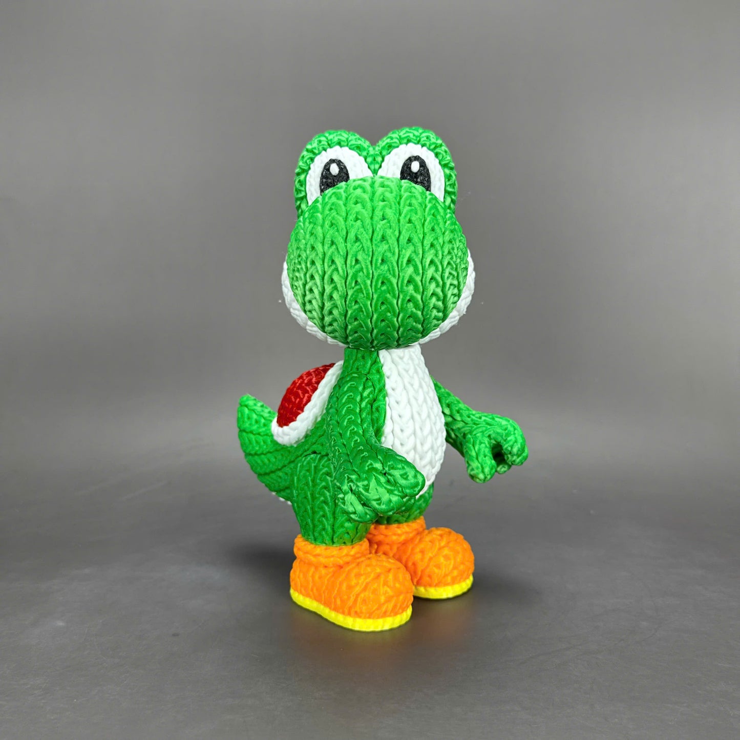 Knitted Dino Buddy – Cozy Game Fanart Figur Whale 3D Studio