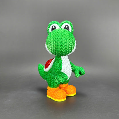 Knitted Dino Buddy – Cozy Game Fanart Figur Whale 3D Studio