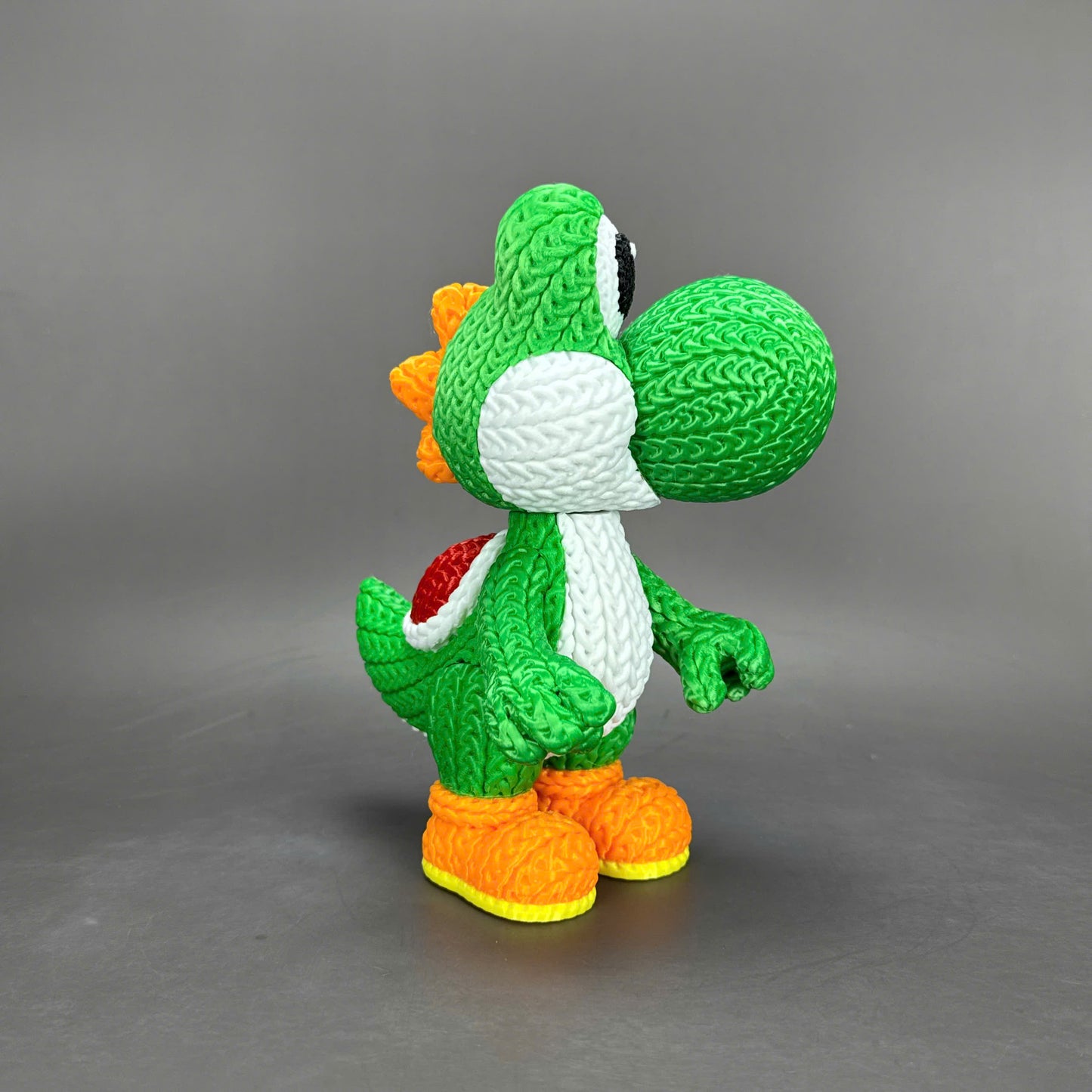 Knitted Dino Buddy – Cozy Game Fanart Figur Whale 3D Studio
